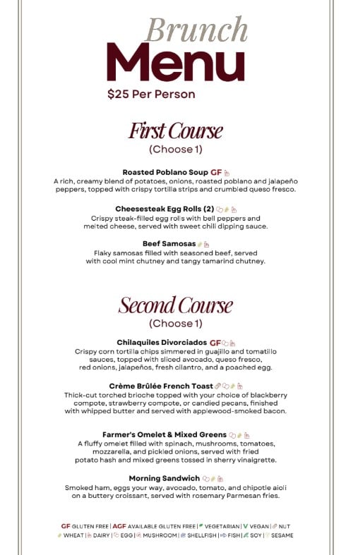 Restaurant menu item