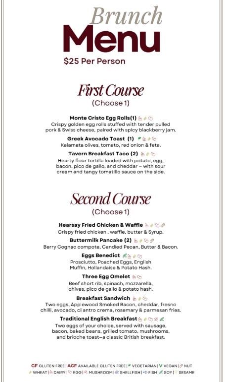 Restaurant menu item