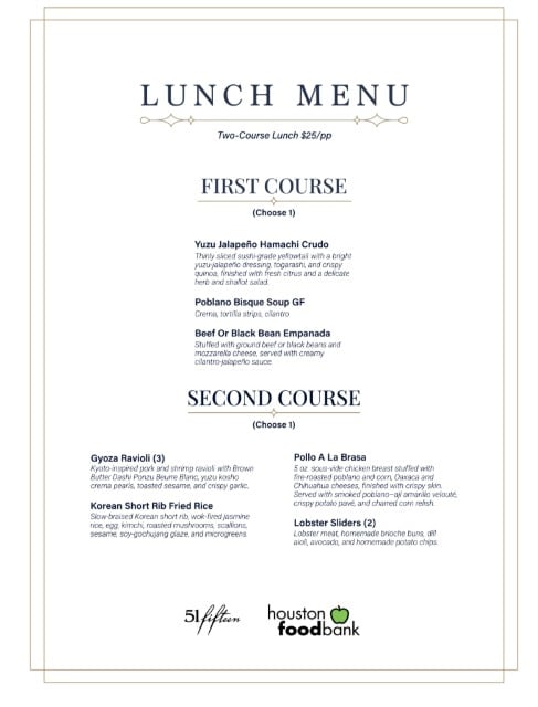 Restaurant menu item