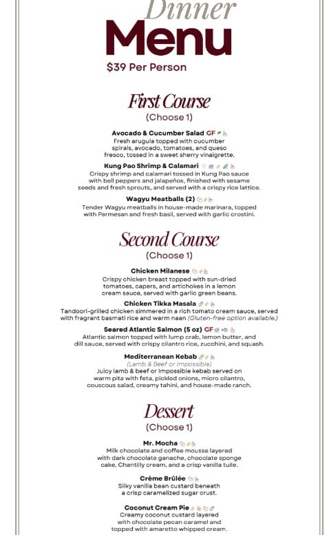 Restaurant menu item