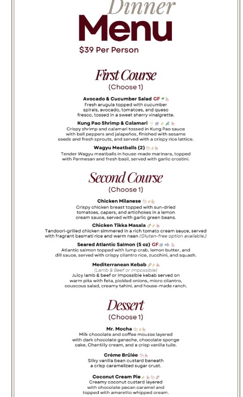 Restaurant menu item