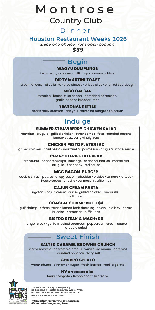Restaurant menu item