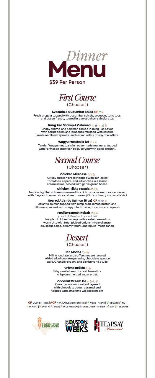 Restaurant menu item