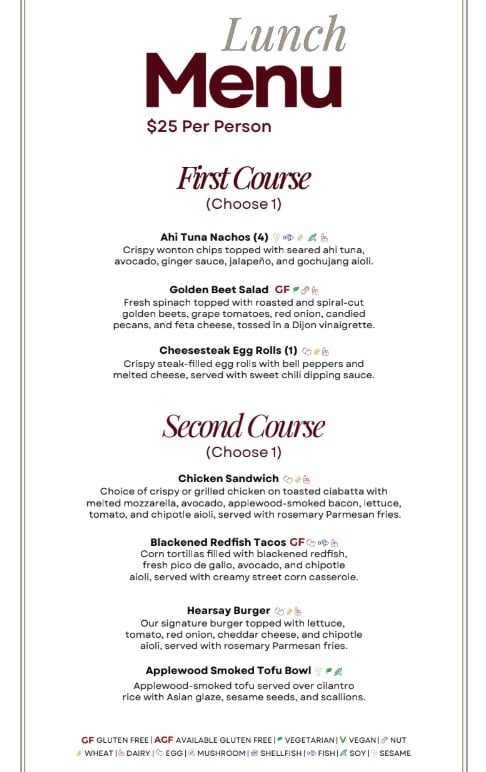 Restaurant menu item