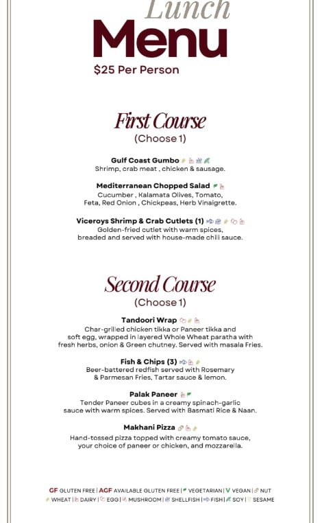 Restaurant menu item